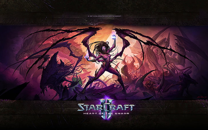 Starcraft 2 wallpaper, Sarah Kerrigan, The Queen Of Blades, StarCraft 2 Heart of the swarm