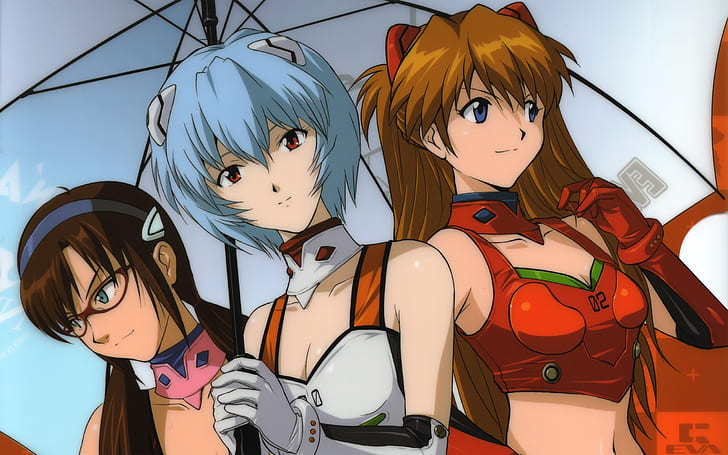 ayanami rei neon genesis evangelion makinami mari illustrious asuka langley soryu anime imari race q Anime Evangelion HD Art