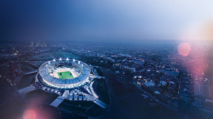 Olympic Stadium, Aerial