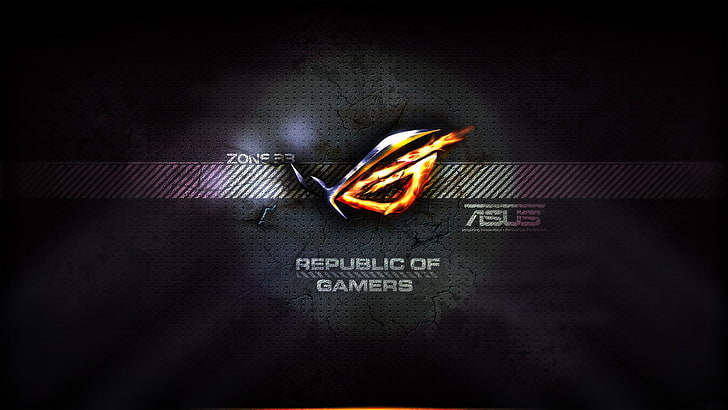 Asus logo illustration, Republic of Gamers, video games, gamers.ba, HD wallpaper