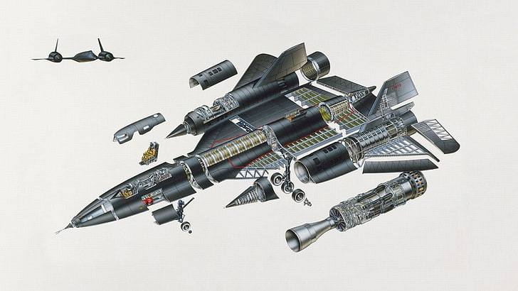 Military Aircrafts, Lockheed SR-71 Blackbird, HD wallpaper