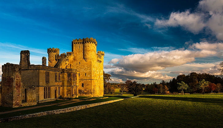 Alnwick Castle, England, Northumberland, HD wallpaper