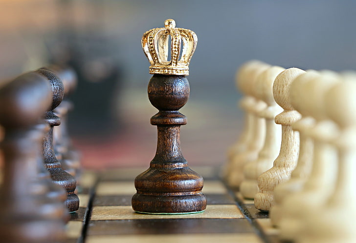 white, black, crown, situation, king, Chess, imagination, miscellanea