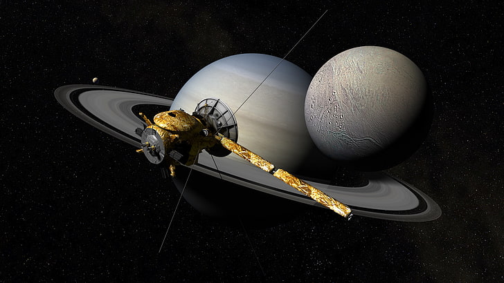 space, stars, Saturn, automatic, spacecraft, Cassini-Huygens
