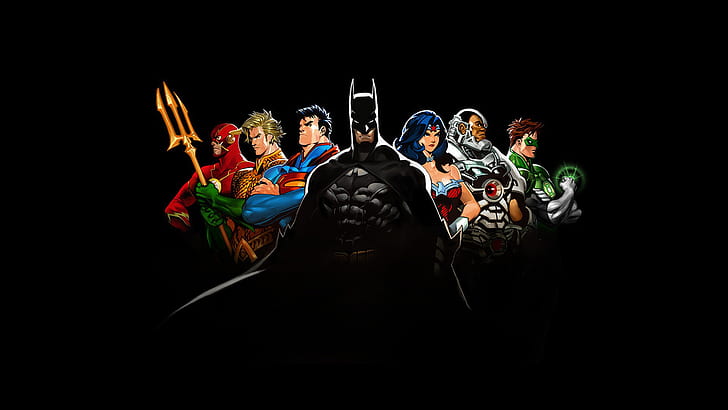 HD wallpaper: Wonder Woman, black, Batman, background, Green Lantern,  Superman | Wallpaper Flare