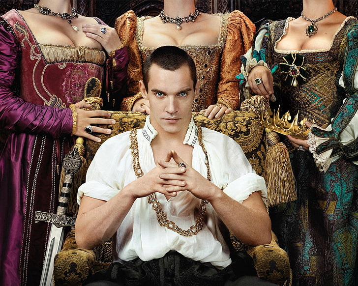 The Tudors (TV Series 2007–2010), poster, king, Jonathan Rhys Meyers, HD wallpaper