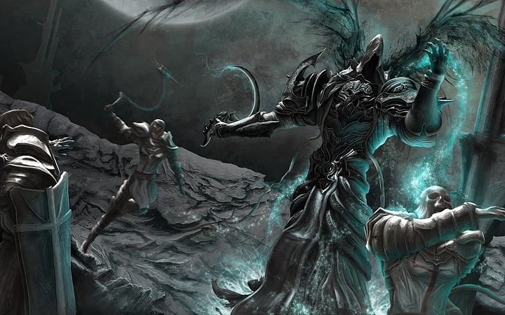 monster digital art, Diablo, Diablo III, video games, fantasy art, HD wallpaper