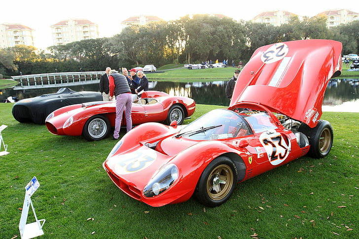 1536x1024, 1967, 330, car, classic, ferrari, italy, p3 4, red, HD wallpaper