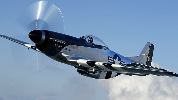 51 Mustang, aircraft, North American P, World War II, HD wallpaper