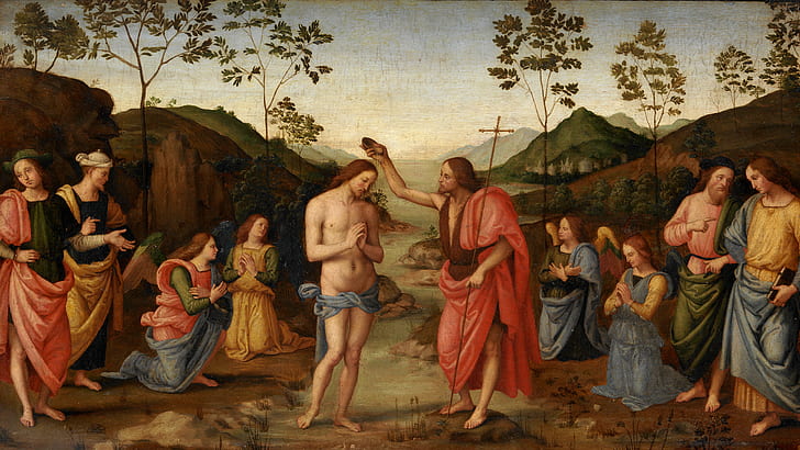 Painting The Baptism of Christ HD, digital/artwork, HD wallpaper