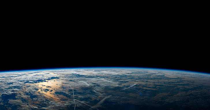planet earth, space, copy space, planet - space, no people, satellite view, HD wallpaper