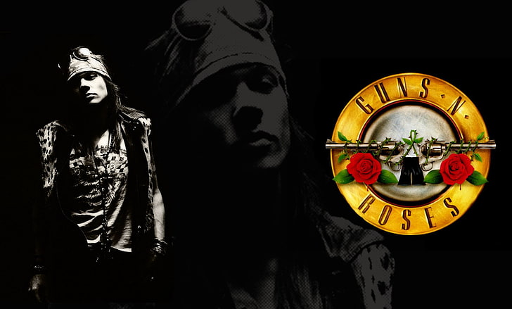 Guns N Roses logo, Band (Music), Guns N' Roses, human representation, HD wallpaper