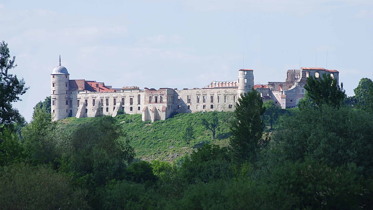 janowiec castle, built structure, architecture, building exterior, HD wallpaper