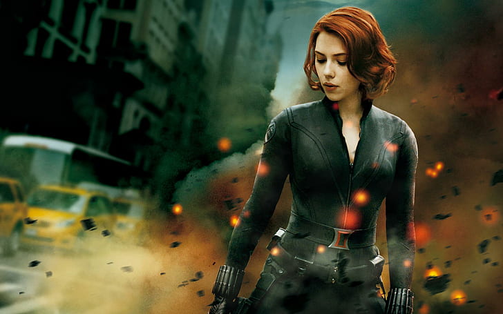 The Avengers Black Widow, scarlett johansson as black widow, HD wallpaper