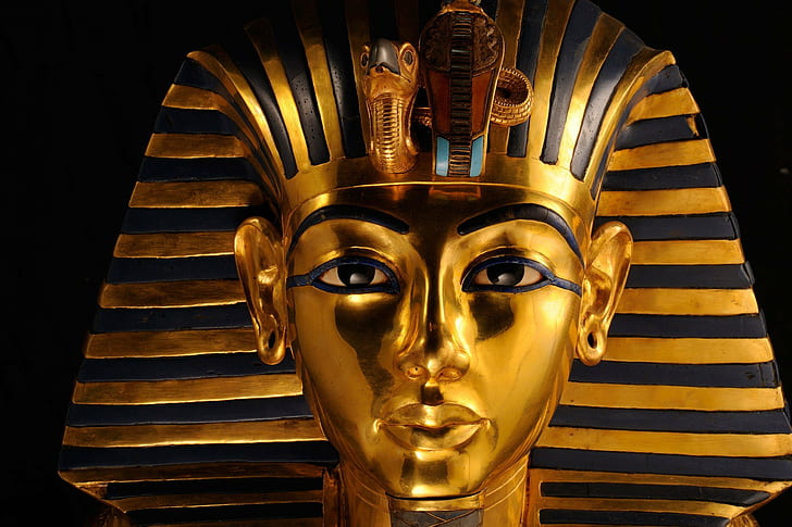 egypt, Tutankhamuns death mask, HD wallpaper