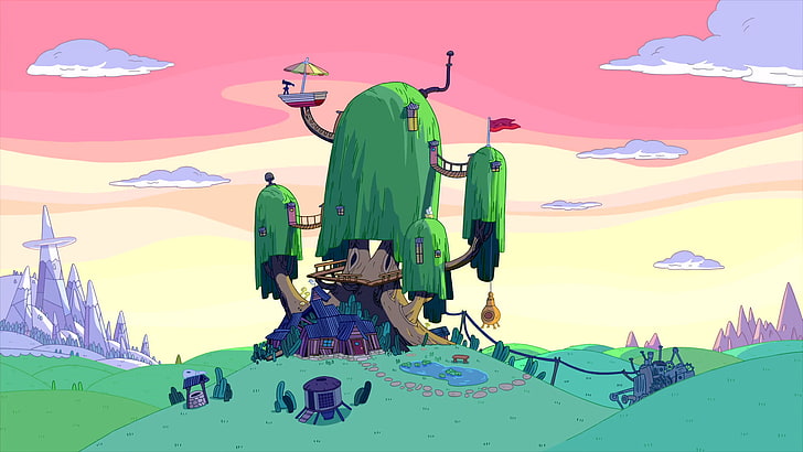 grass land, Adventure Time, representation, real people, human representation