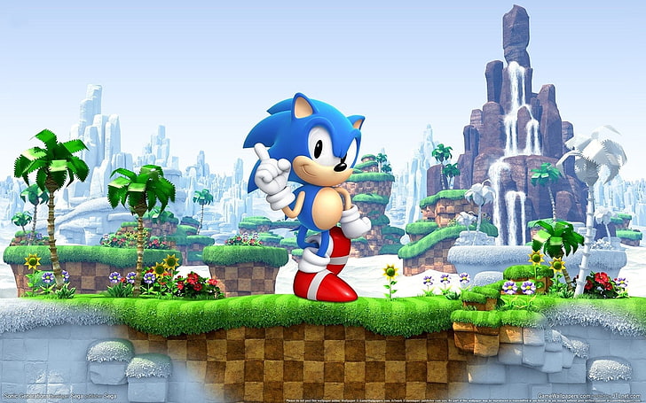 Sonic, Sonic Generations, Sonic the Hedgehog, representation, HD wallpaper