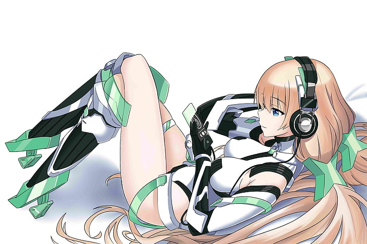 anime, Expelled From Paradise, Angela Balzac, still life, white background, HD wallpaper