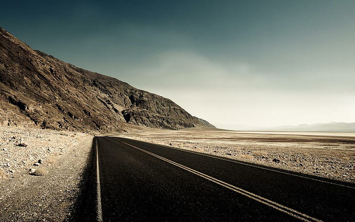 Mountains Empty Road HD, 1440x900