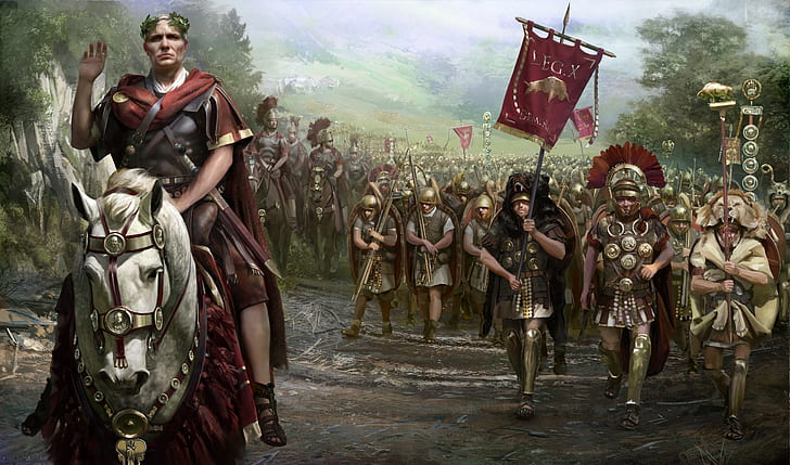 HD wallpaper: people, machine, soldiers, swords, Templar, the Romans ...
