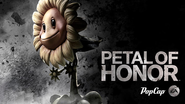Petal of Honor wallpaper, plants, Medal of Honor, Plants vs. Zombies HD wallpaper