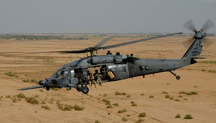helicopter, Sikorsky UH-60 Black Hawk, U.S. Air Force, HD wallpaper