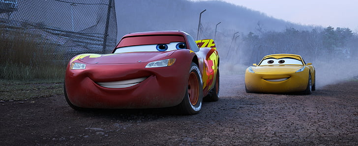 Cars 3, Lightning McQueen, Cruz Ramirez, Animation, 4K, HD wallpaper