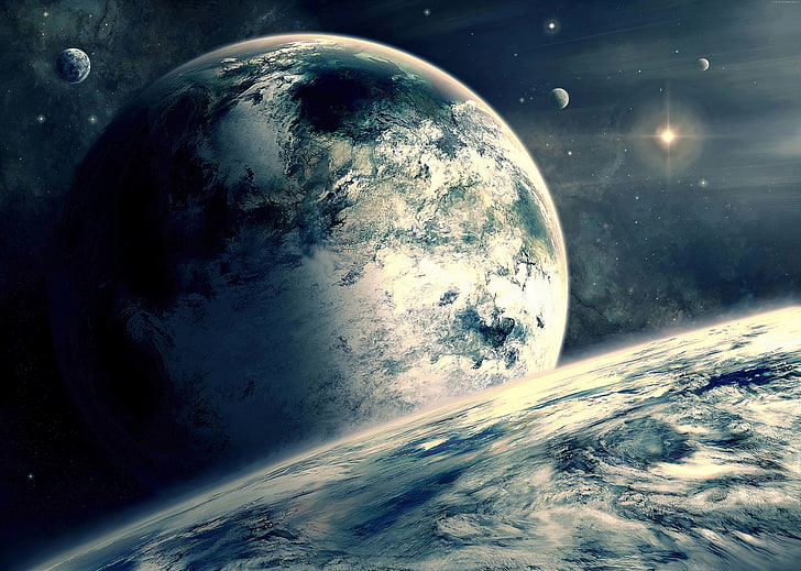 space, Planet, stars, Exoplanet, HD wallpaper
