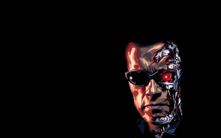artwork, Terminator, movies, cyborg, Arnold Schwarzenegger