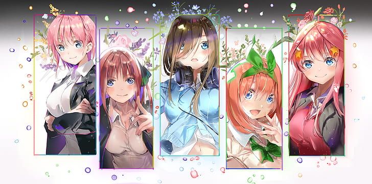 Anime, The Quintessential Quintuplets, Ichika Nakano, Itsuki Nakano, HD wallpaper