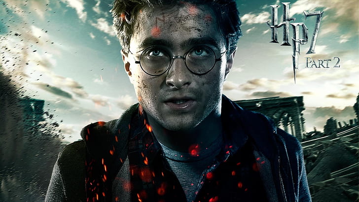 Harry Potter Glasses Face HD, harry potter 7 part two movie, movies