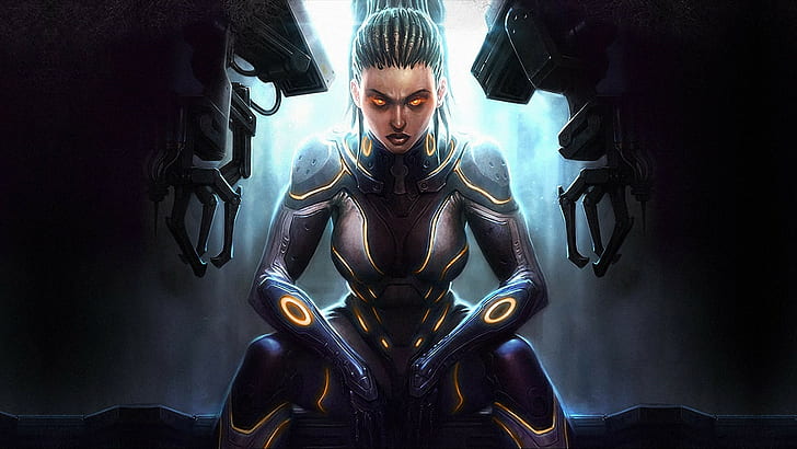 artwork, Sarah Kerrigan, Starcraft II, Zerg, StarCraft II : Heart Of The Swarm, HD wallpaper