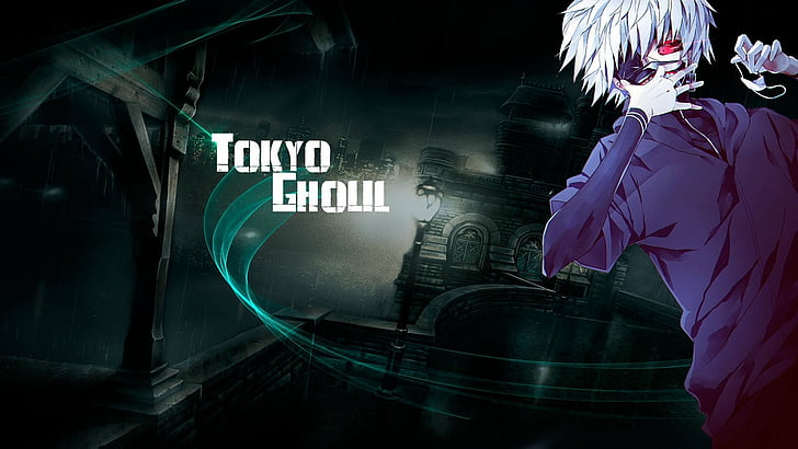 Anime, Tokyo Ghoul, one person, adult, night, architecture
