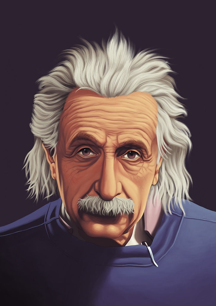 HD wallpaper: Albert Einstein, Soft Shading | Wallpaper Flare