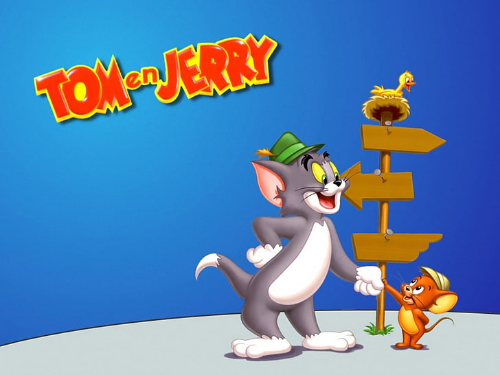 HD wallpaper: Tom And Jerry, Tom en Jerry poster, Cartoons, happy bird,  text | Wallpaper Flare