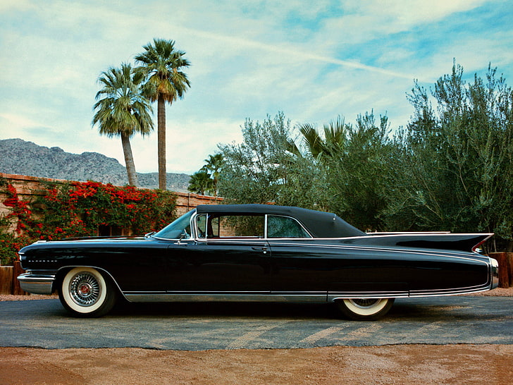 1960, biarritz, cadillac, classic, convertible, eldorado, luxury, HD wallpaper