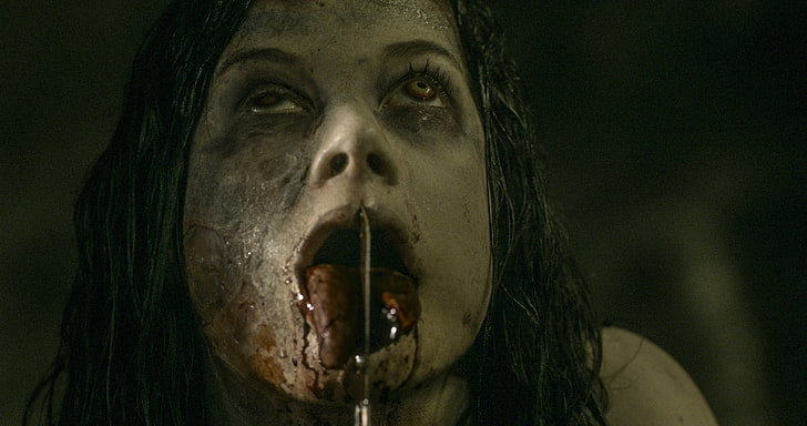 Movie, Evil Dead (2013), portrait, headshot, one person, human body part