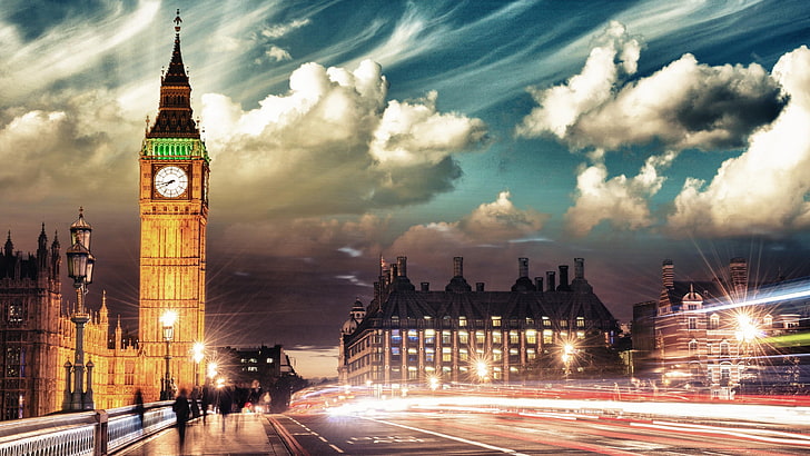 HD wallpaper: tourist attraction, london, united kingdom, downtown, motion  | Wallpaper Flare
