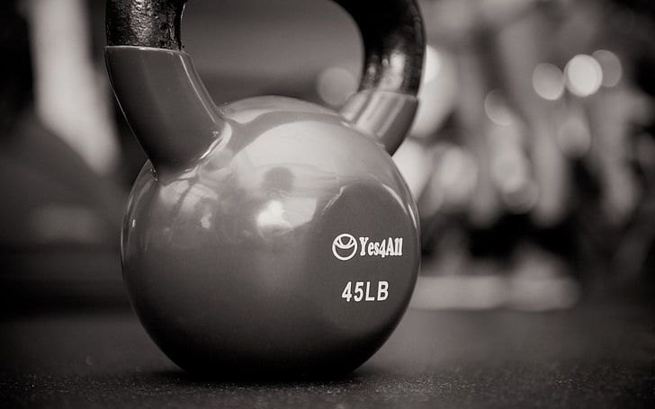 45 LB Russian Dumbbell, 45 lbs kettle bell, Sports, female, close-up, HD wallpaper