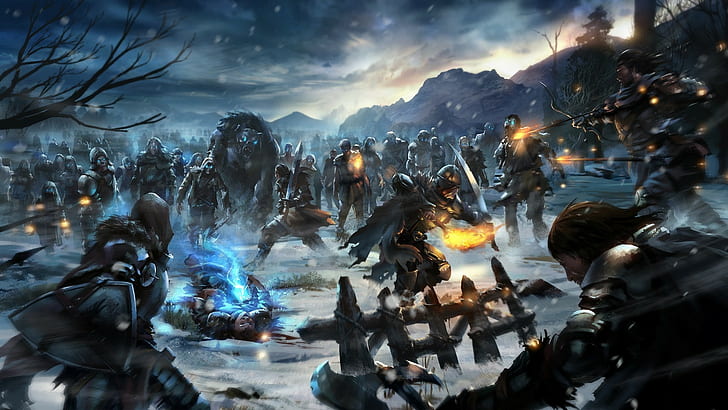 HD wallpaper: game of thrones white walkers video games fantasy art warrior  | Wallpaper Flare