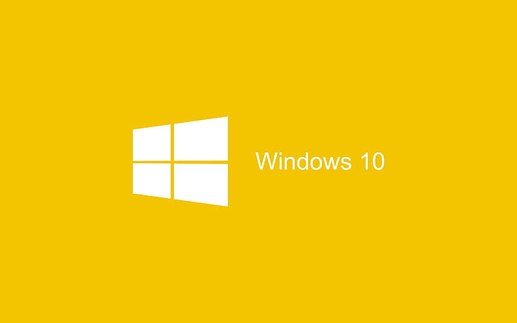 Yellow Background, Windows 10 HD wallpaper