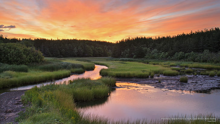Port Hood Beach Provincial Park, Cape Breton, Nova Scotia, Sunrises/Sunsets, HD wallpaper