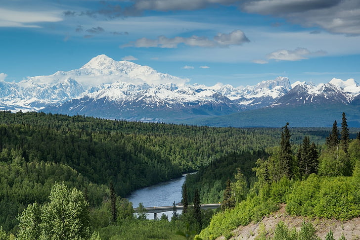Mountains, Denali, Alaska, Denali National Park, Mount McKinley, HD wallpaper