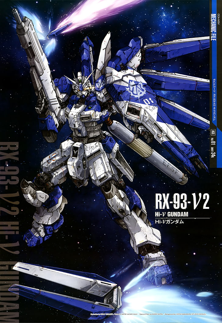 Hd Wallpaper Gundam Rx 93 V2 Poster Robot Mobile Suit Gundam Char S Counterattack Wallpaper Flare