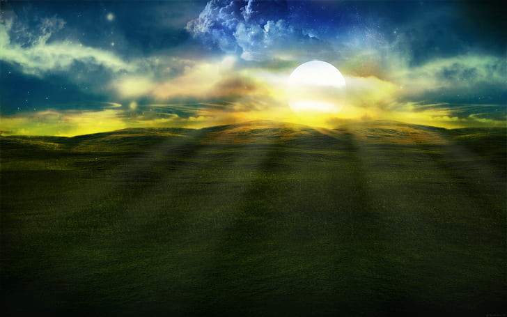 Spring Bliss HD, stratus clouds, nature, landscape, HD wallpaper