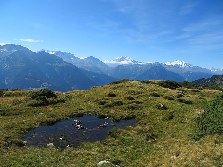 Switzerland, Aletsch Glacier, Rideralp, mountains, scenics - nature, HD wallpaper