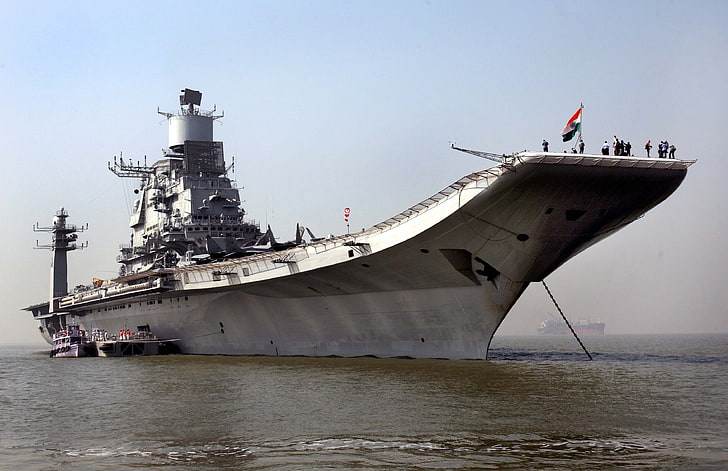HD wallpaper: INS Vikramaditya, aircraft carrier, warship, Indian-Navy,  mode of transportation | Wallpaper Flare