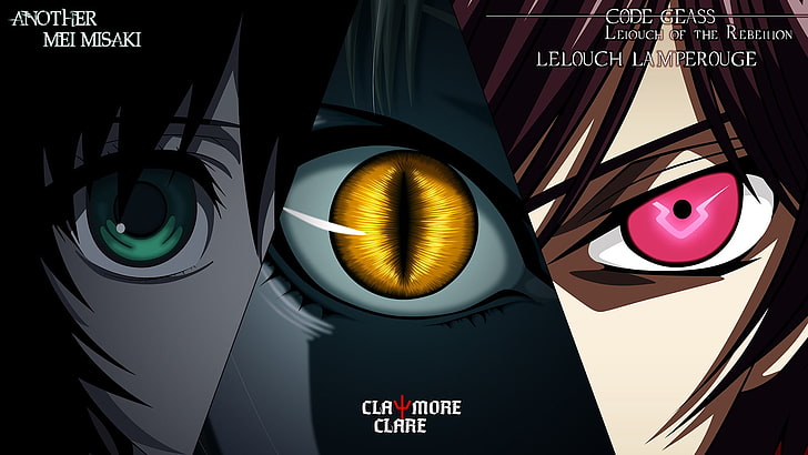 Anime, Crossover, Another (Anime), Clare (Claymore), Code Geass