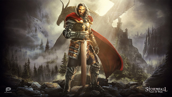 knight character digital wallpaper, video games, fantasy art, HD wallpaper
