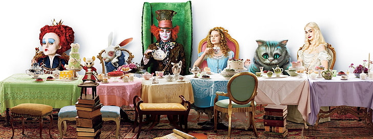 Alice in Wonderland, human representation, art and craft, male likeness, HD wallpaper
